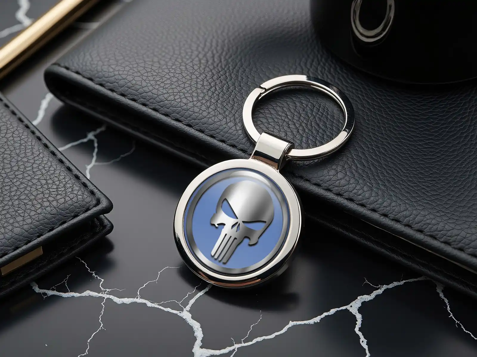 Mens Best Keyring Tag Metallic Force
